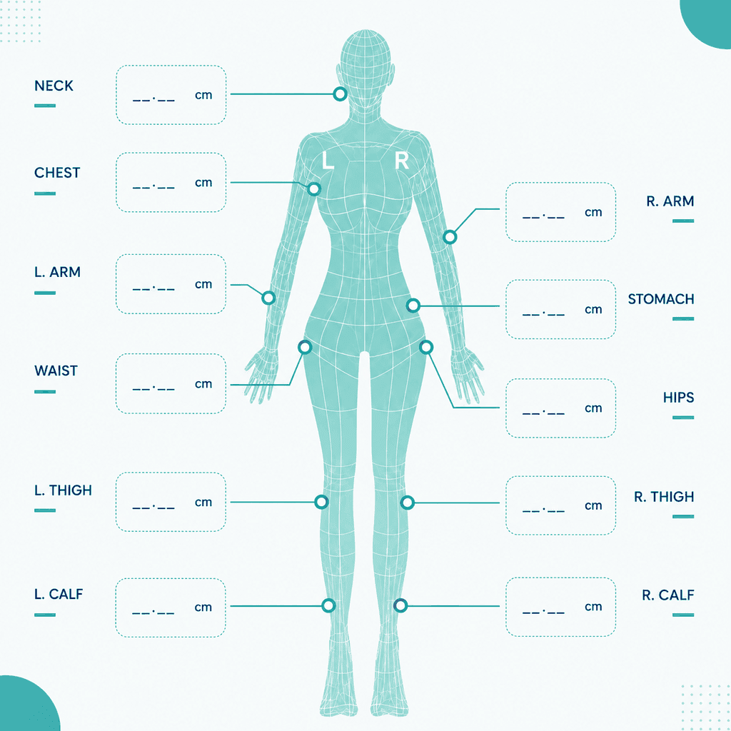 Body measurement map